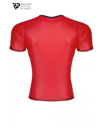 T-shirt wetlook rouge - Regnes - T-shirts