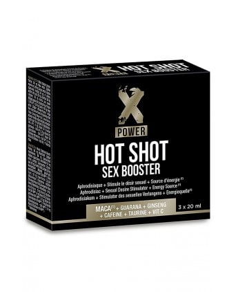 Hot Shot Sex Booster (3 x 20 ml) - XPOWER - Retarder éjaculation