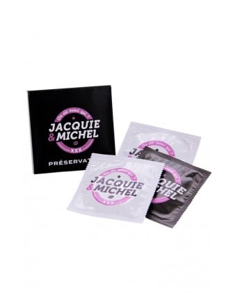Pochette de 3 préservatifs Jacquie et Michel - Préservatifs