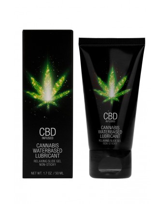 Lubrifiant CBD Eau Cannabis 50ml - Lubrifiants base eau