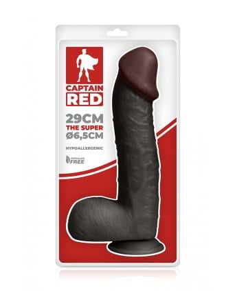 Gode Amazing Black 23 x 5 cm - Captain Red - Godes réalistes