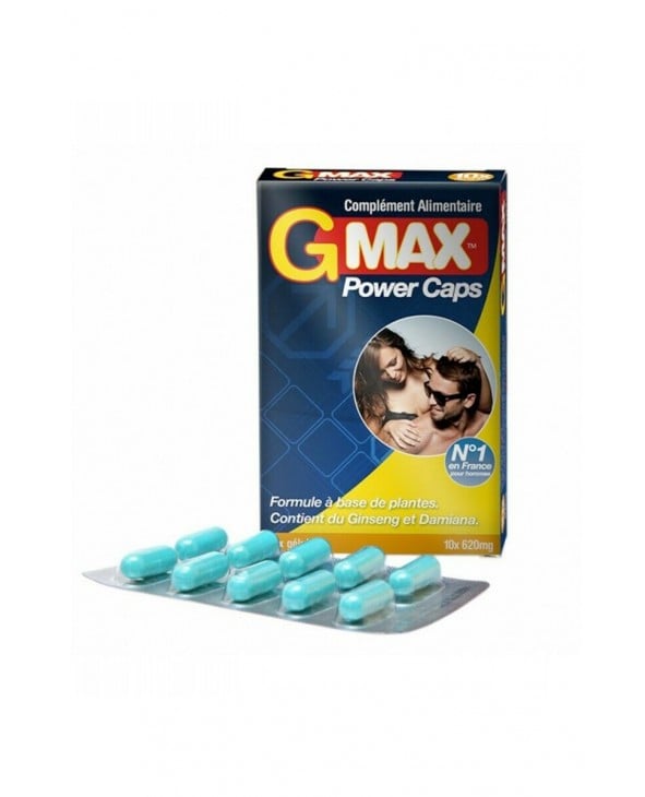 G-Max Power Caps Homme (10 gélules) - Aphrodisiaques homme