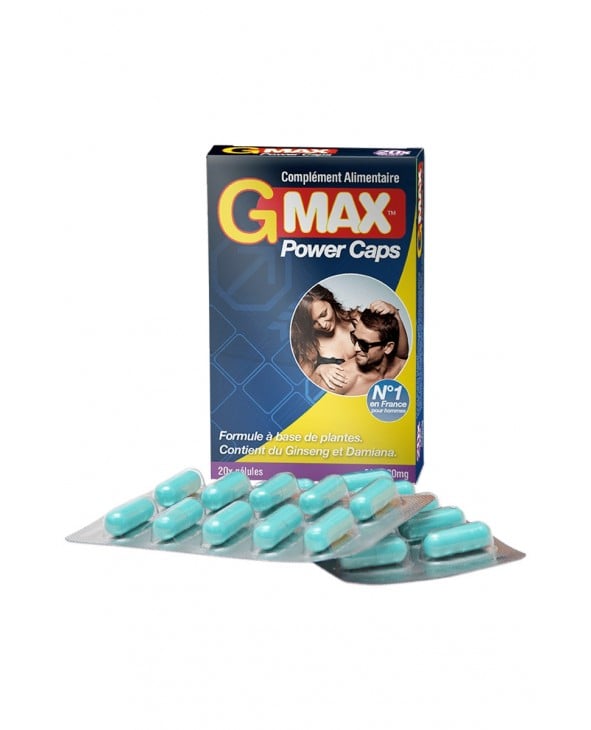 G-Max Power Caps Homme (20 gélules) - Aphrodisiaques homme