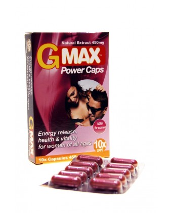 G-Max Power Caps Femme (10 gélules) - Aphrodisiaques femme