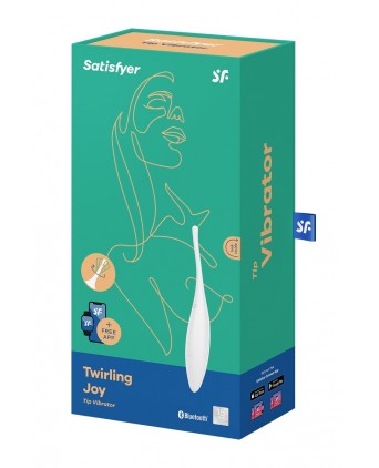 Stimulateur connecté Twirling Joy Blanc - Satisfyer - Stimulateurs clitoris