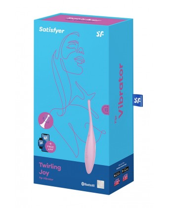 Stimulateur connecté Twirling Joy Rose - Satisfyer - Stimulateurs clitoris