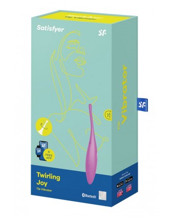 Stimulateur connecté Twirling Joy fuchsia - Satisfyer - Stimulateurs clitoris