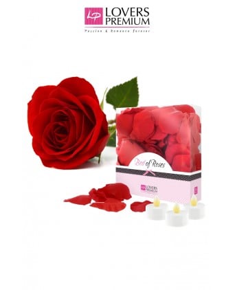 Pétales de rose et bougies - Lovers Premium - Bougies et senteurs