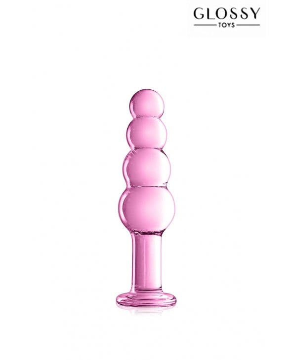 Plug verre Glossy Toys n° 9 Pink - Godes en verre Pyrex