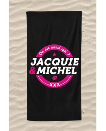 Serviette de plage Jacquie et Michel Classique - Import busyx