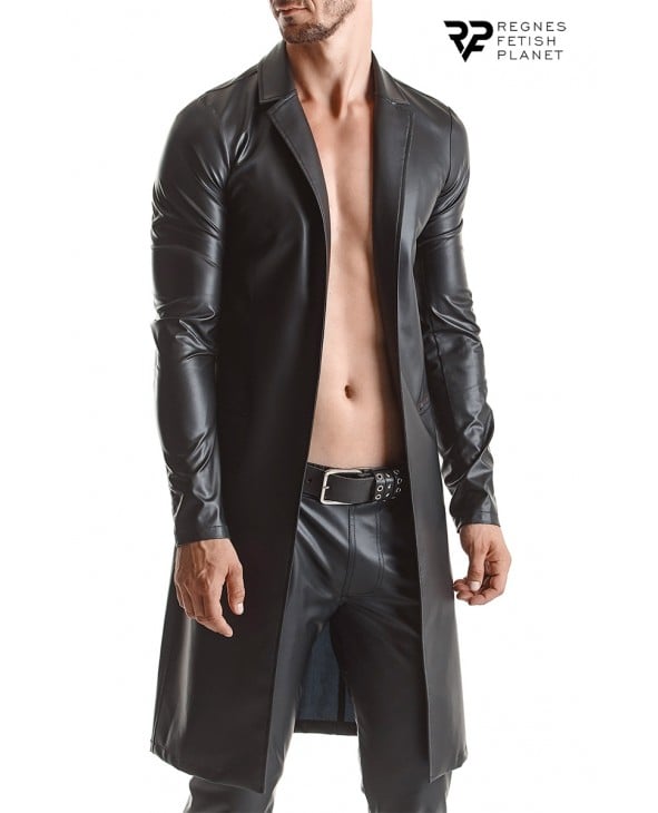 Manteau long wetlook Sergio - Regnes - Prêt à porter