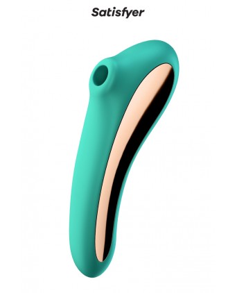Stimulateur Dual Kiss vert - Satisfyer - Stimulateurs clitoris