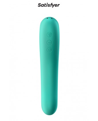 Stimulateur Dual Kiss vert - Satisfyer - Stimulateurs clitoris