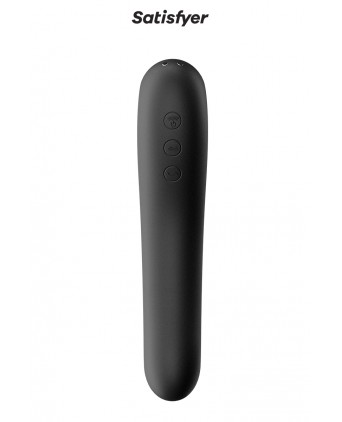 Stimulateur Dual Kiss noir - Satisfyer - Stimulateurs clitoris