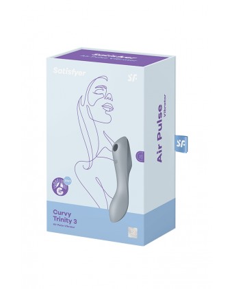 Stimulateur Curvy Trinity 3 gris - Satisfyer  - Stimulateurs clitoris