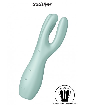 Stimulateur Threesome 3 vert - Satisfyer - Stimulateurs clitoris