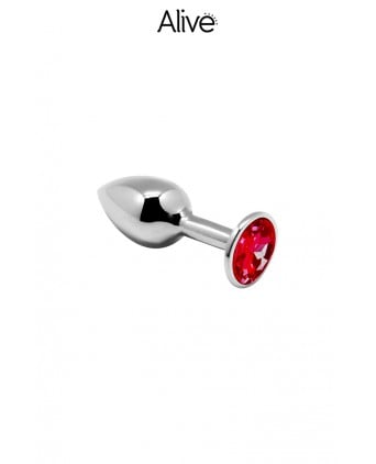Plug métal bijou rouge S - Alive - Plugs, anus pickets