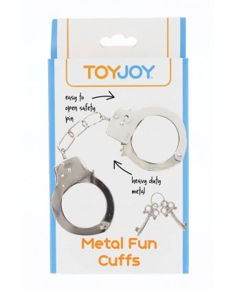 Menottes métal argentées - Toy Joy - Import busyx