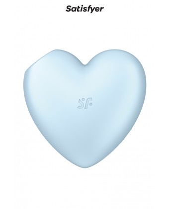 Double stimulateur Cutie Heart bleu - Satisfyer - Import busyx
