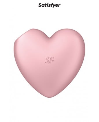Double stimulateur Cutie Heart rose - Satisfyer - Import busyx