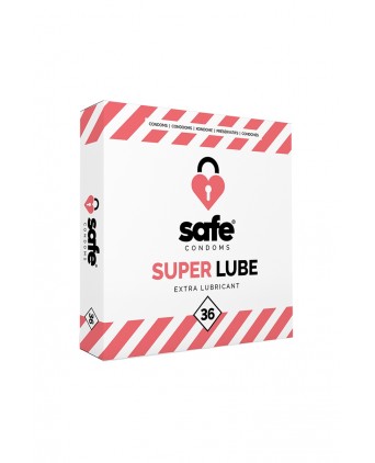 36 préservatifs Safe Super Lube - Préservatifs
