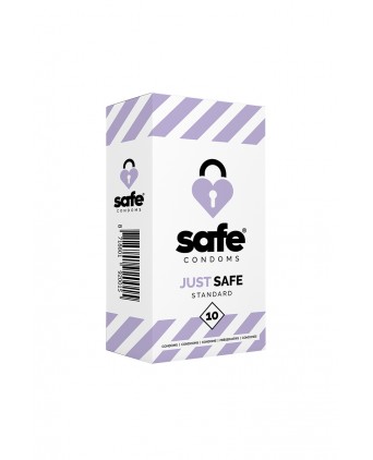 10 préservatifs Just Safe Standard - Préservatifs