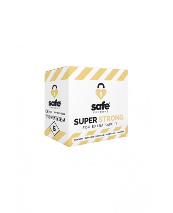 5 préservatifs Safe Super Strong - Préservatifs