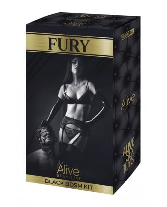 Kit BDSM Fury noir - Alive - Import busyx