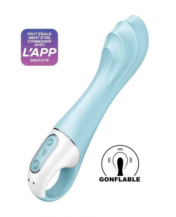 Vibro gonflable Air Pump Vibrator 5+ - Satisfyer  - Import busyx