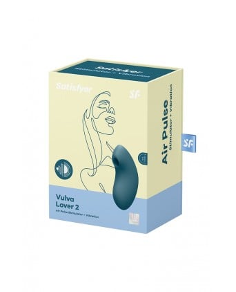 Double stimulateur Vulva Lover 2 bleu - Satisfyer - Import busyx