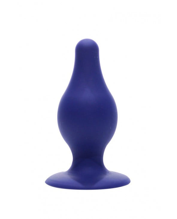 Plug anal double densité bleu 9,3 cm - SilexD