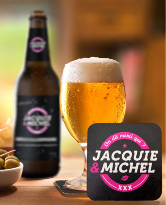 6 sous-verres Jacquie et Michel - Sous-verres