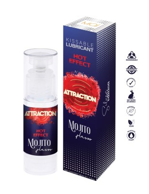 Lubrifiant embrassable Hot Effect Mojito - Attraction