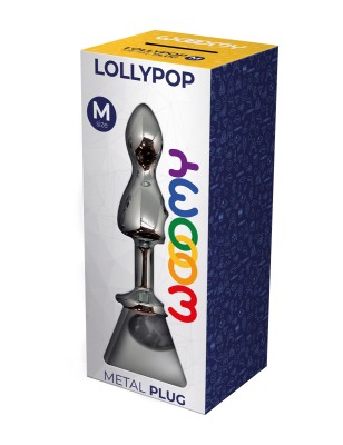 Plug bijou Lollypop transparent M - Wooomy