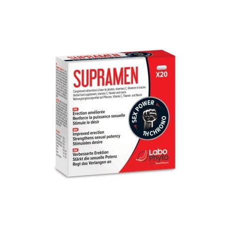 Supramen (20 gélules) - Aphrodisiaque - Retarder éjaculation