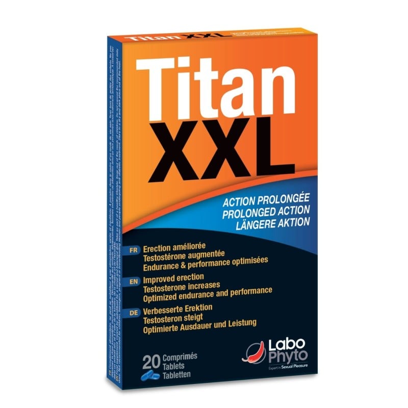 Titan XXL (20 comprimés) - stimulant sexuel - Aphrodisiaques homme