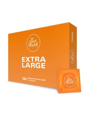 144 préservatifs extra-large Love Match