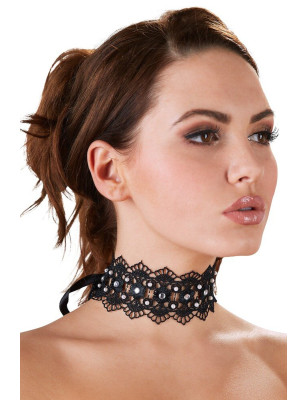 Collier brodé avec strass - Cotelli Accessoires
