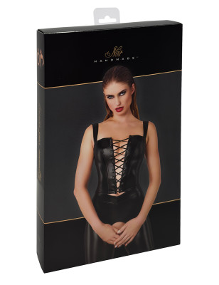 Top style corset Vixen F365 - Noir Handmade