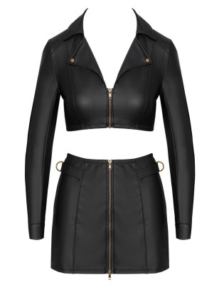Ensemble top et jupe courte noir - Cottelli PARTY 