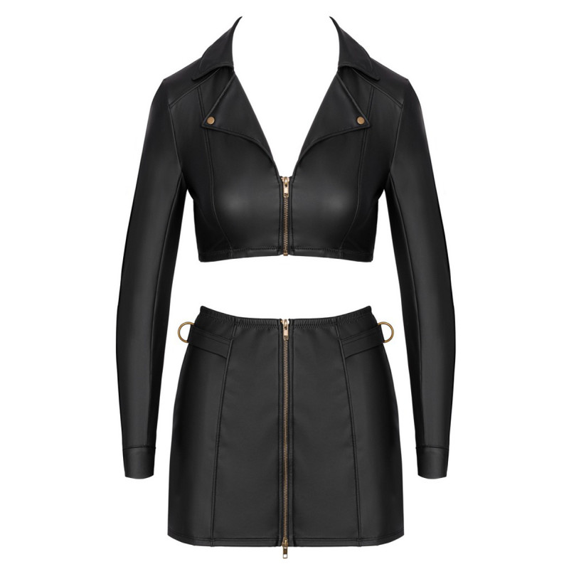 Ensemble top et jupe courte noir - Cottelli PARTY 