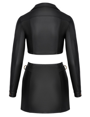 Ensemble top et jupe courte noir - Cottelli PARTY 