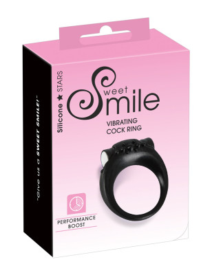 Anneau de pénis vibrant en silicone - Sweet Smile