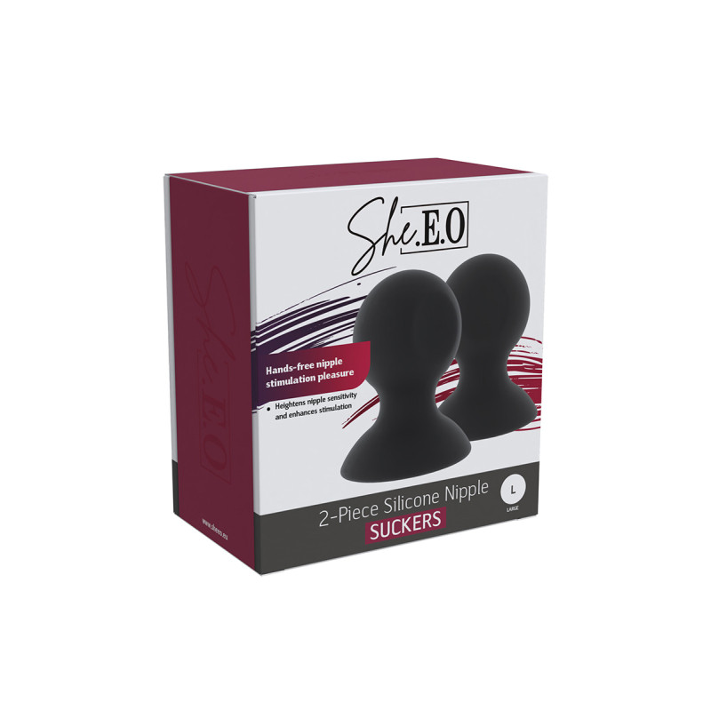 Suceurs de mamelons en silicone  taille L - She.E.O