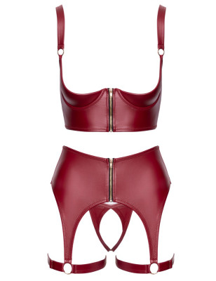 Ensemble seins nus 3 pièces Rouge - Cottelli LINGERIE