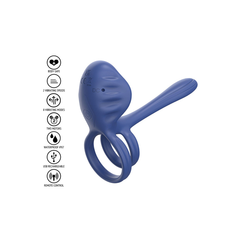 Anneau vibromasseur version slim pour couple - Xocoon