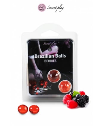 2 Brazilian Balls - baies rouges - Huiles et crèmes de massage