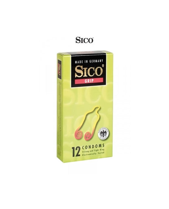 12 préservatifs Sico GRIP - Préservatifs
