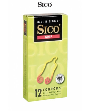 12 préservatifs Sico GRIP - Préservatifs