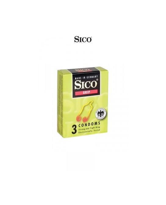 3 préservatifs Sico GRIP - Préservatifs